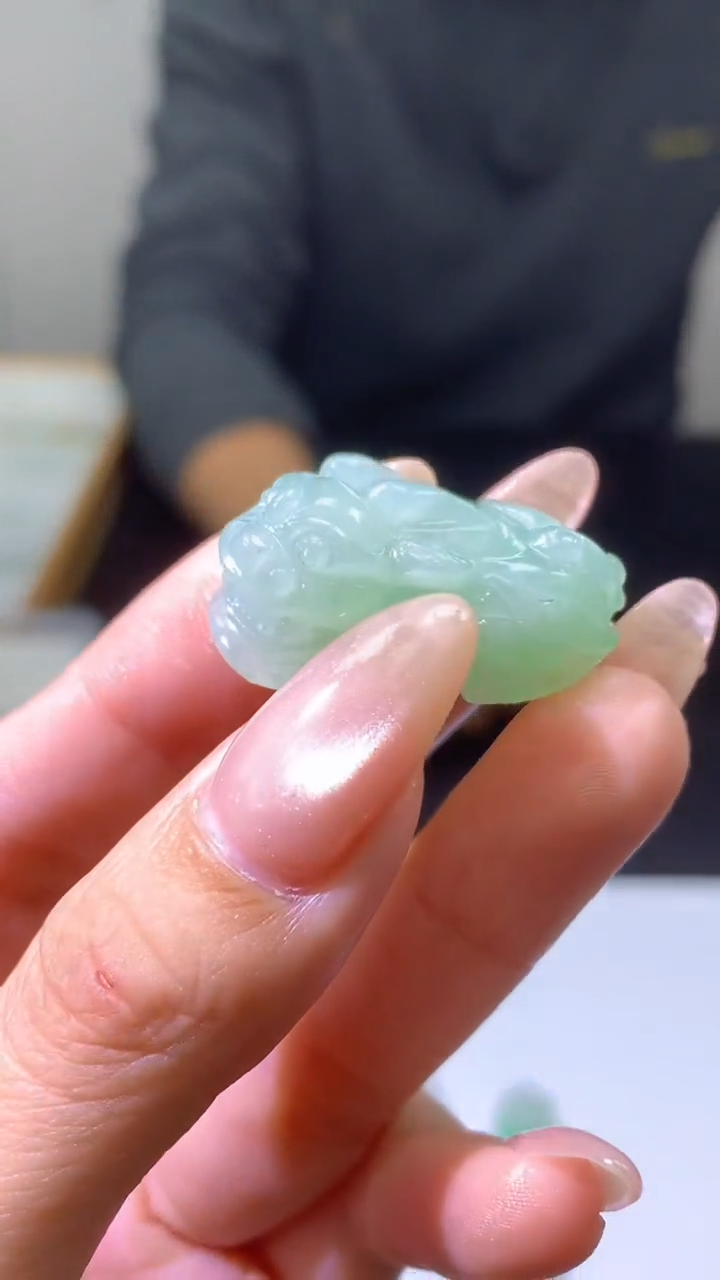 【闪购商品】定制翡翠未镶嵌002ee-毛货貔貅26