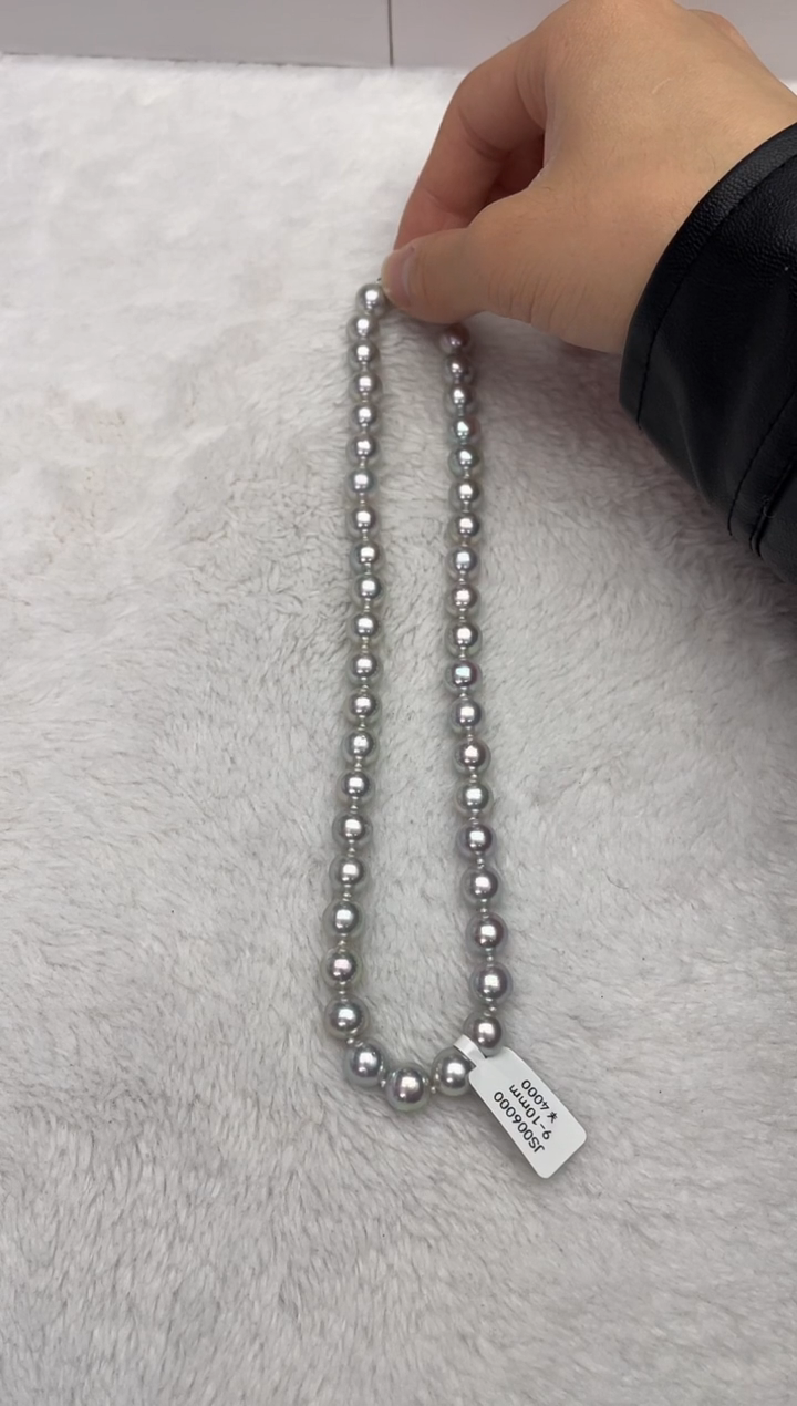【闪购商品】海水珍珠颈饰未镶嵌AK真多麻9-10mm（多样性发一）