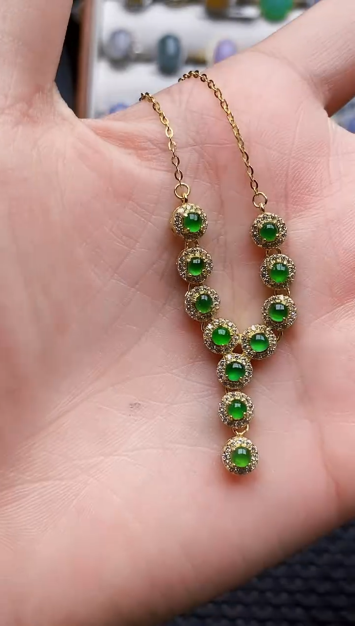 银S925镶嵌戒指翡翠2206