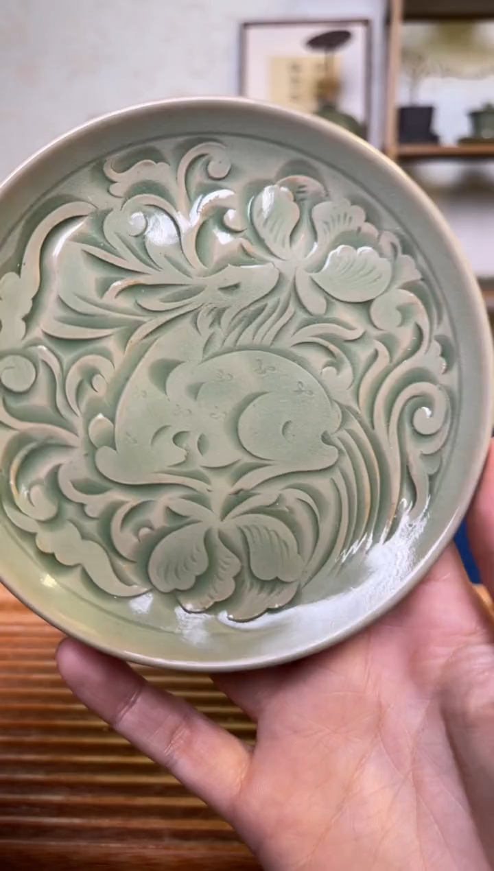 【闪购商品】高足盘王晓娜灵芝卧鹿高足盘