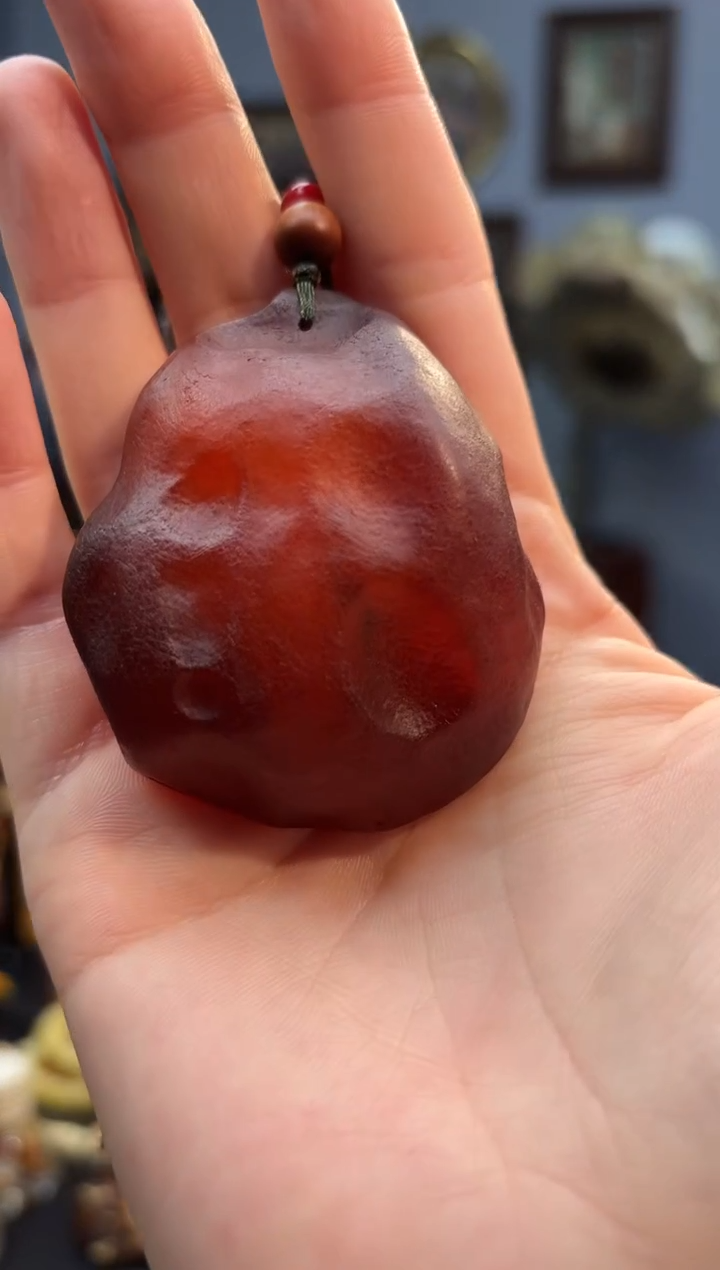 琥珀颈饰未镶嵌吊坠