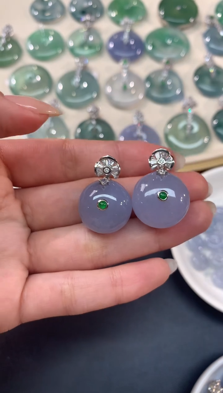 【闪购商品】翡翠吊坠(不含链)18K金镶嵌A346|7800多样性发一件