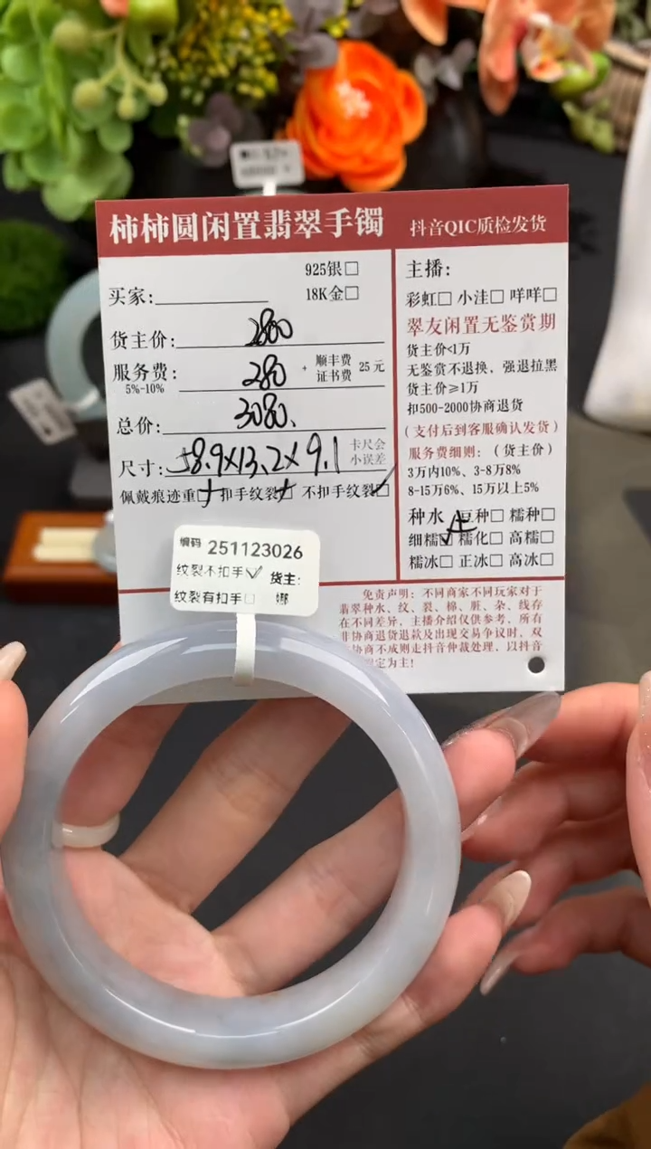 未镶嵌手镯翡翠姐姐251123026