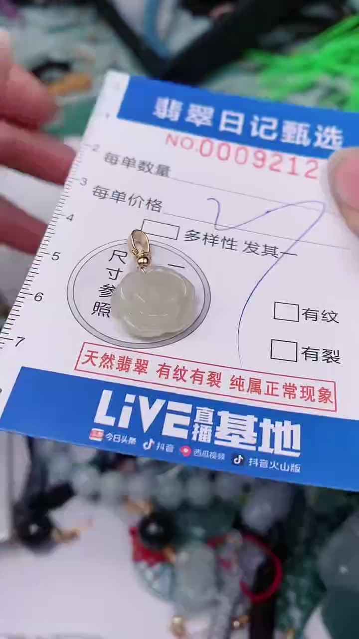 【闪购商品】翡翠颈饰未镶嵌00009212