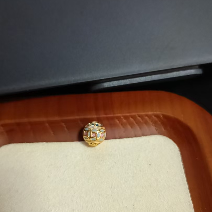 足金999 铜钱款珐琅彩