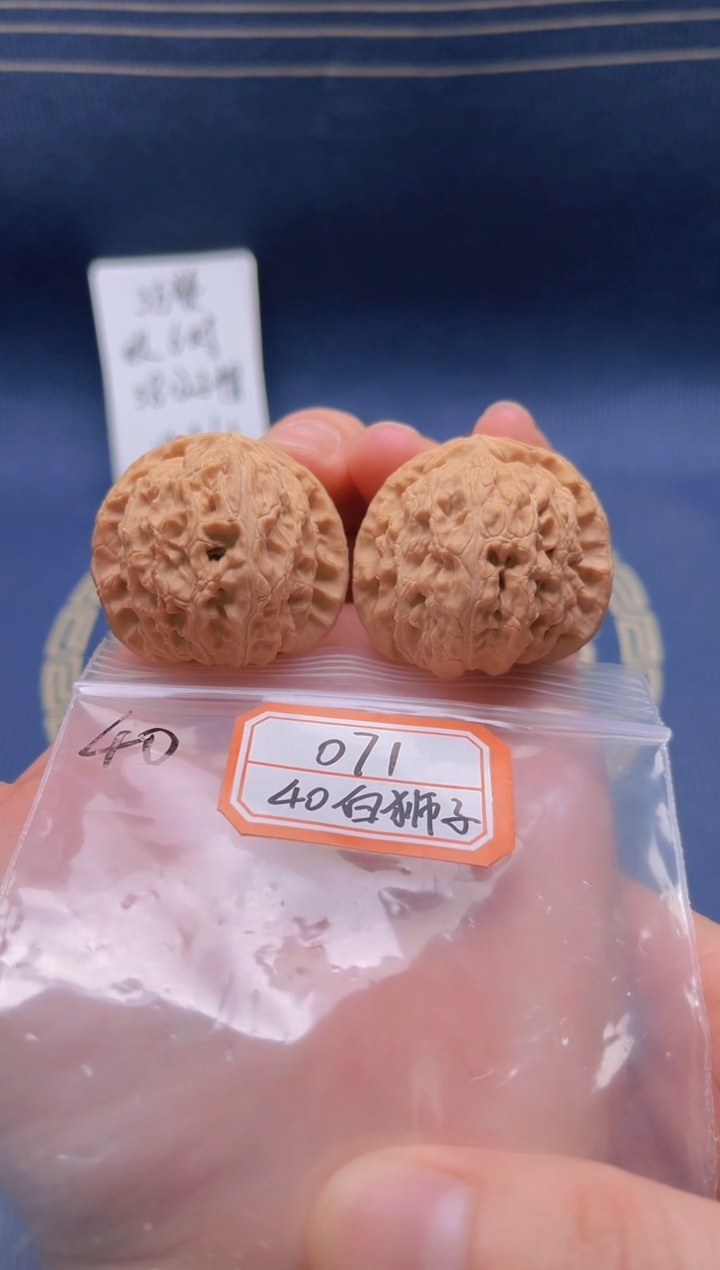 【闪购商品】桃核吊坠071 40全白狮子