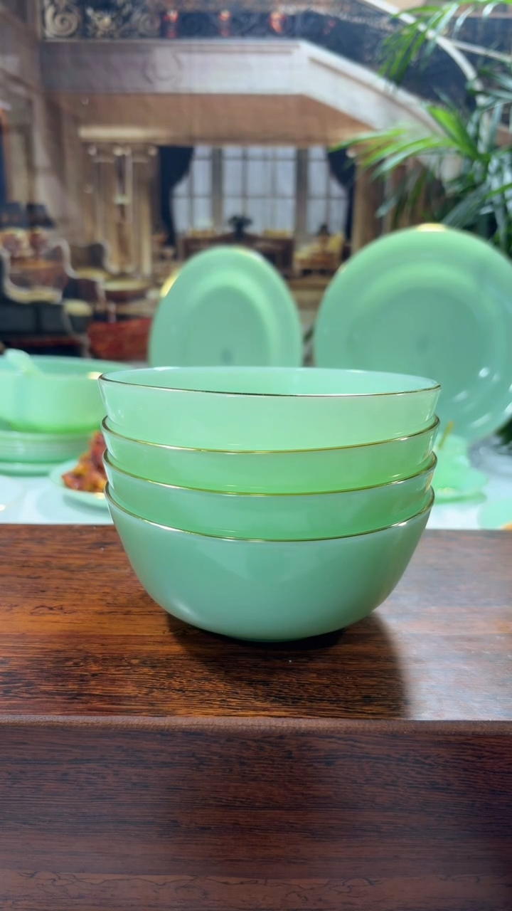 【闪购商品】...5.5英寸玉瓷碗4个口径13.8厘米