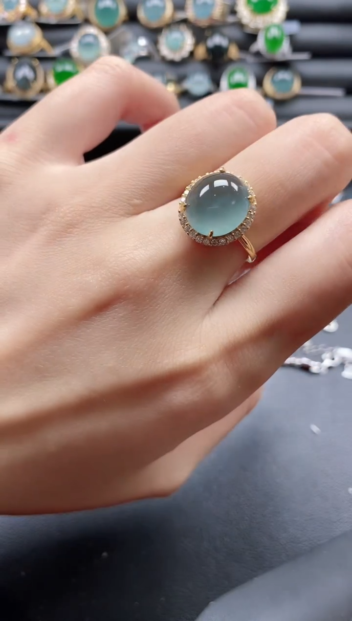 【闪购商品】翡翠戒指银S925镶嵌1111