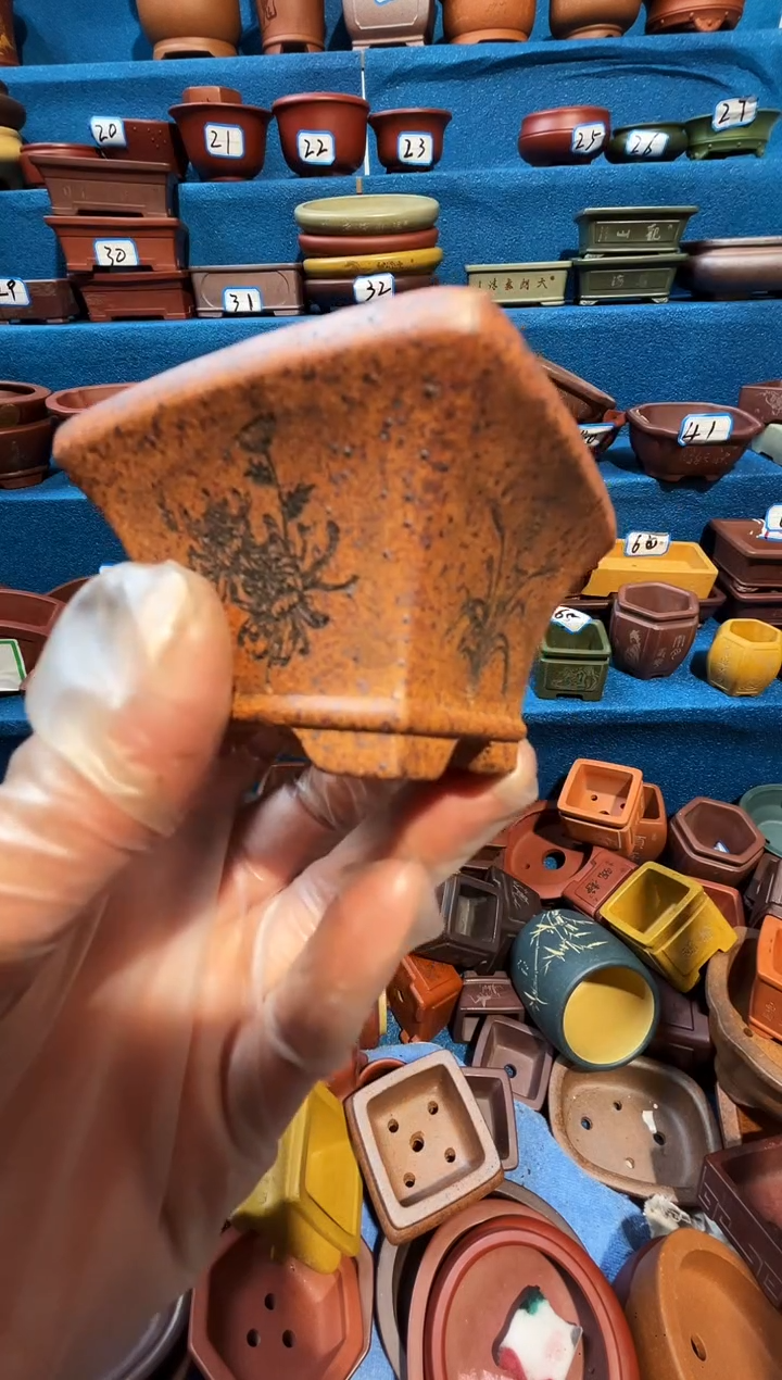 【闪购商品】紫砂紫砂花盆5*3