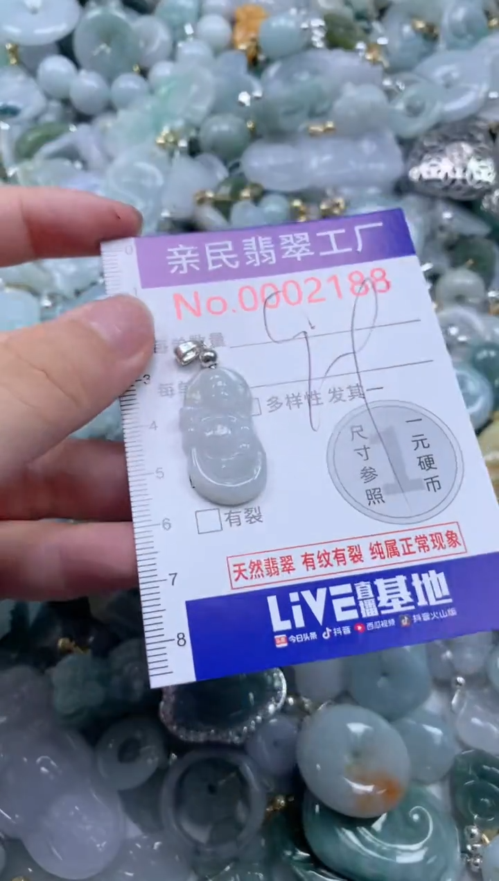 翡翠未镶嵌吊坠(不含链)2188