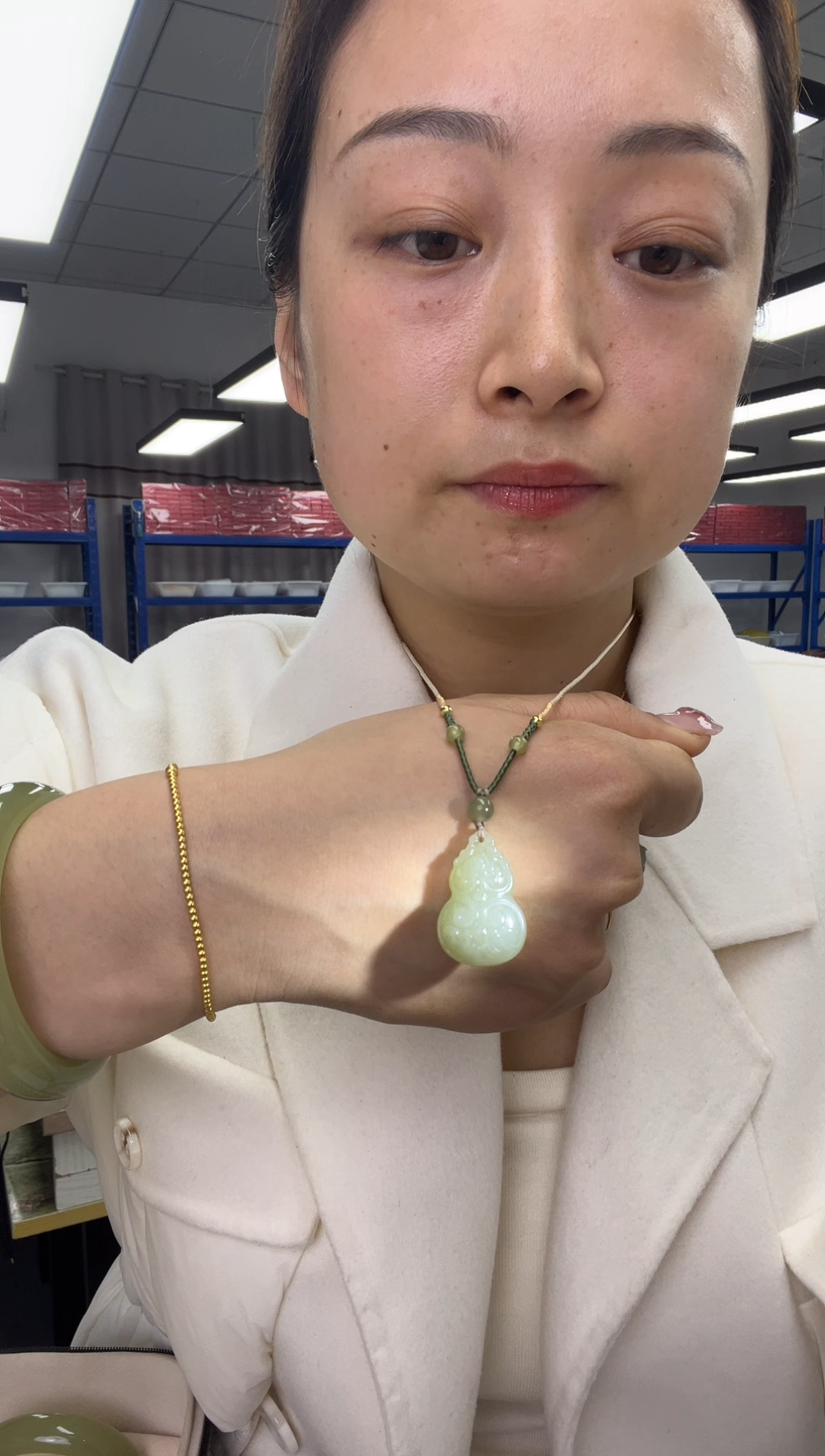 颈饰未镶嵌和田玉格尔木玉葫芦多样性发一