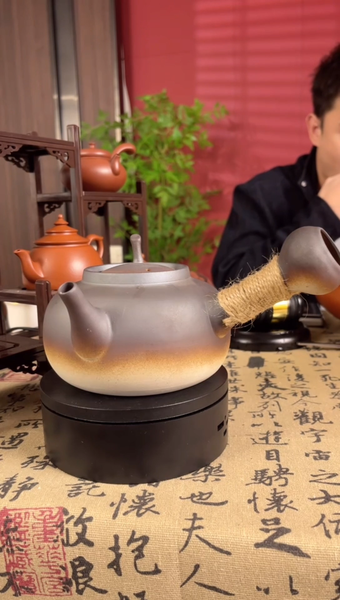 砂铞壶-可干烧-柴烧-550cc