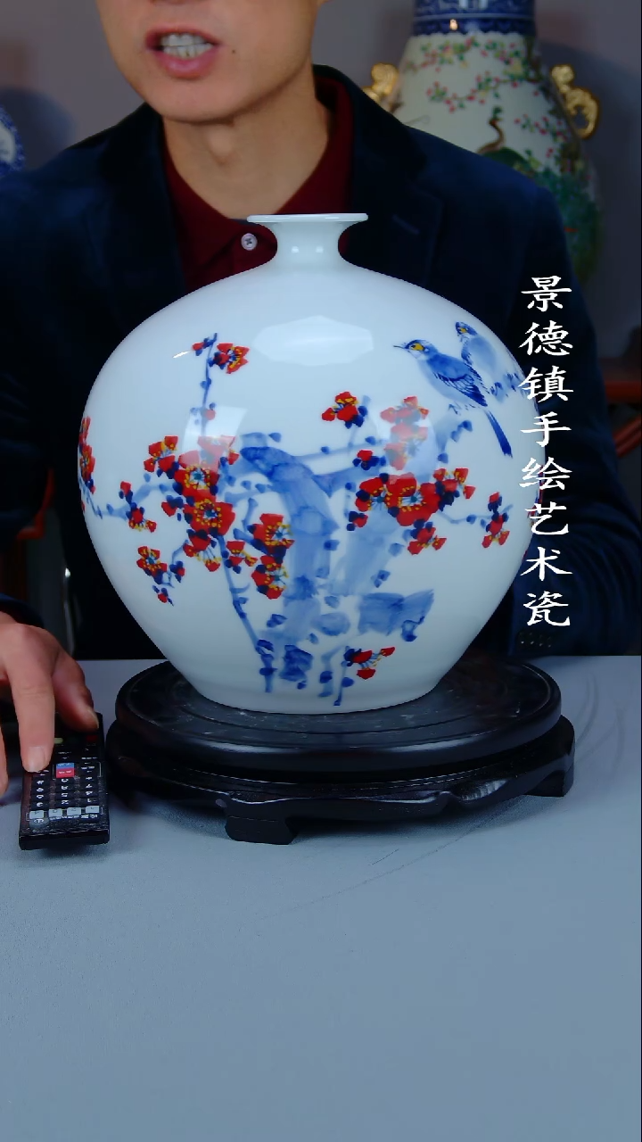 摆件陶瓷景德镇手工手绘陶瓷摆件21