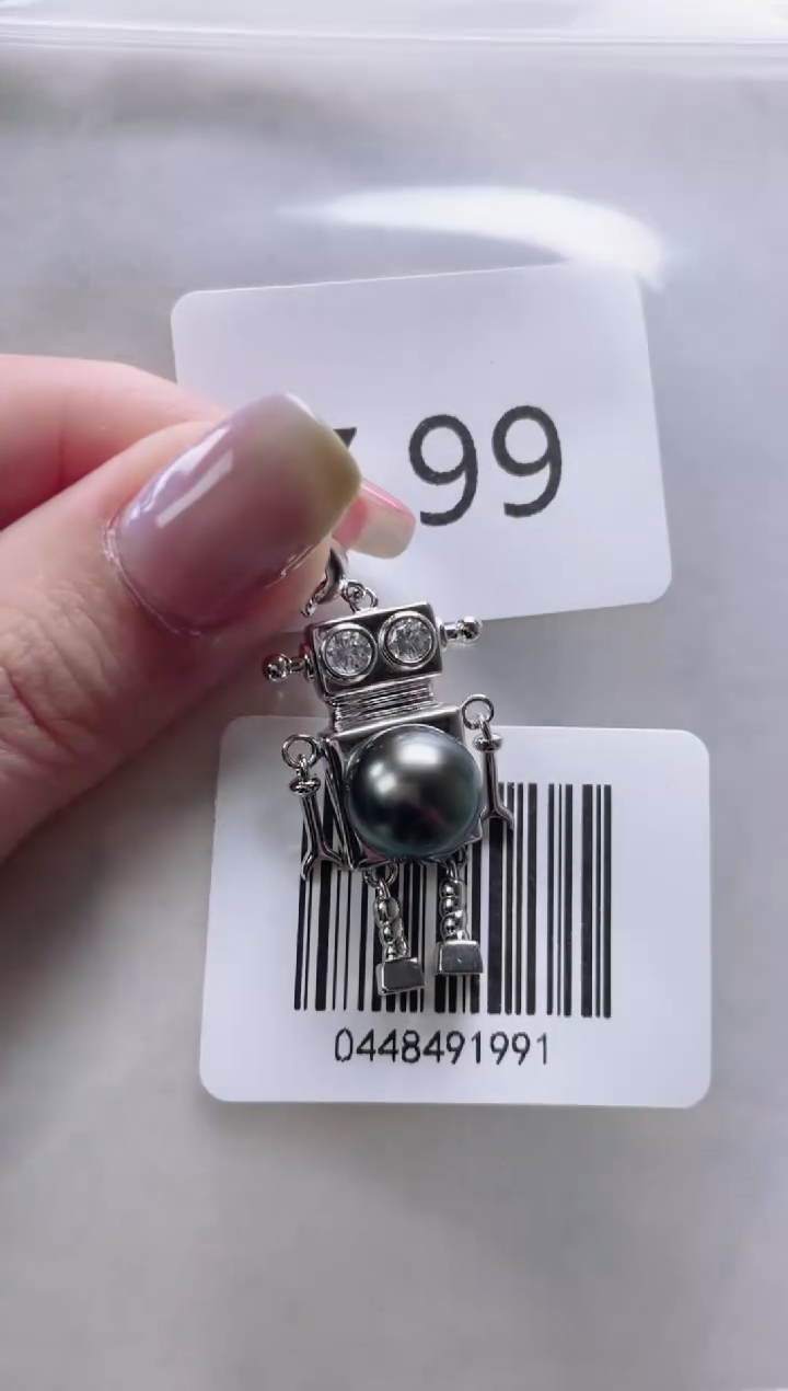 【闪购商品】海水珍珠吊坠银S925镶嵌Z99