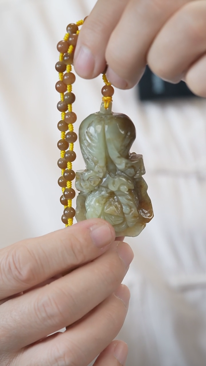 【闪购商品】和田玉未镶嵌吊坠白菜