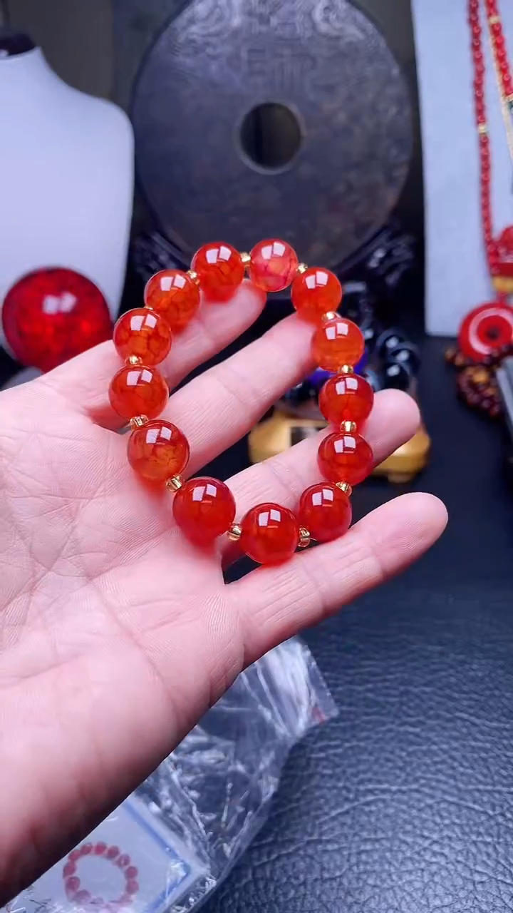 未镶嵌手链玛瑙/玉髓天然珠宝龙鳞风血【多样性拍一发一】