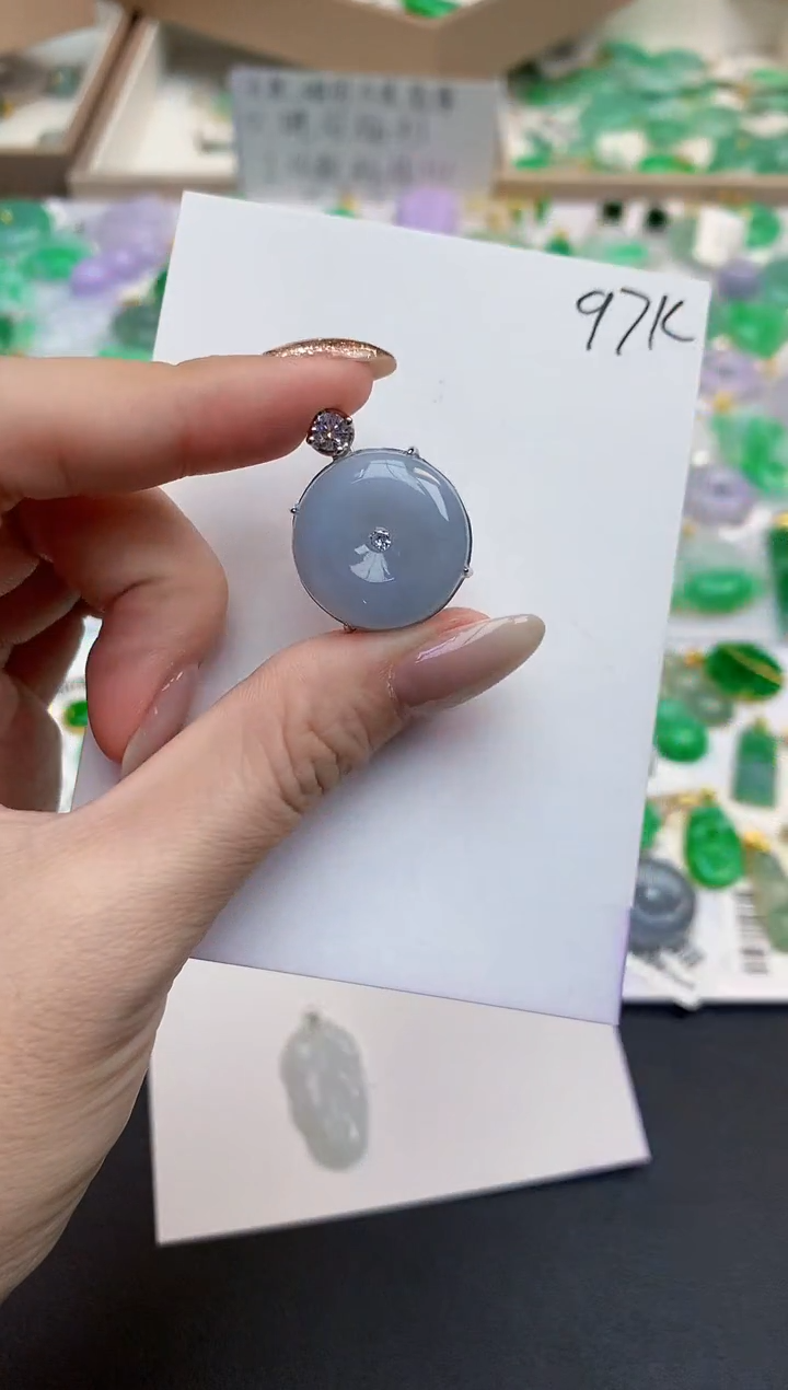 颈饰未镶嵌翡翠天然缅甸A货翡翠