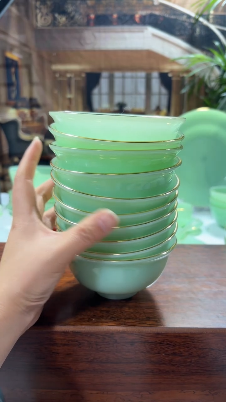 【闪购商品】... 4.5英寸玉瓷碗10个口径11.5厘米