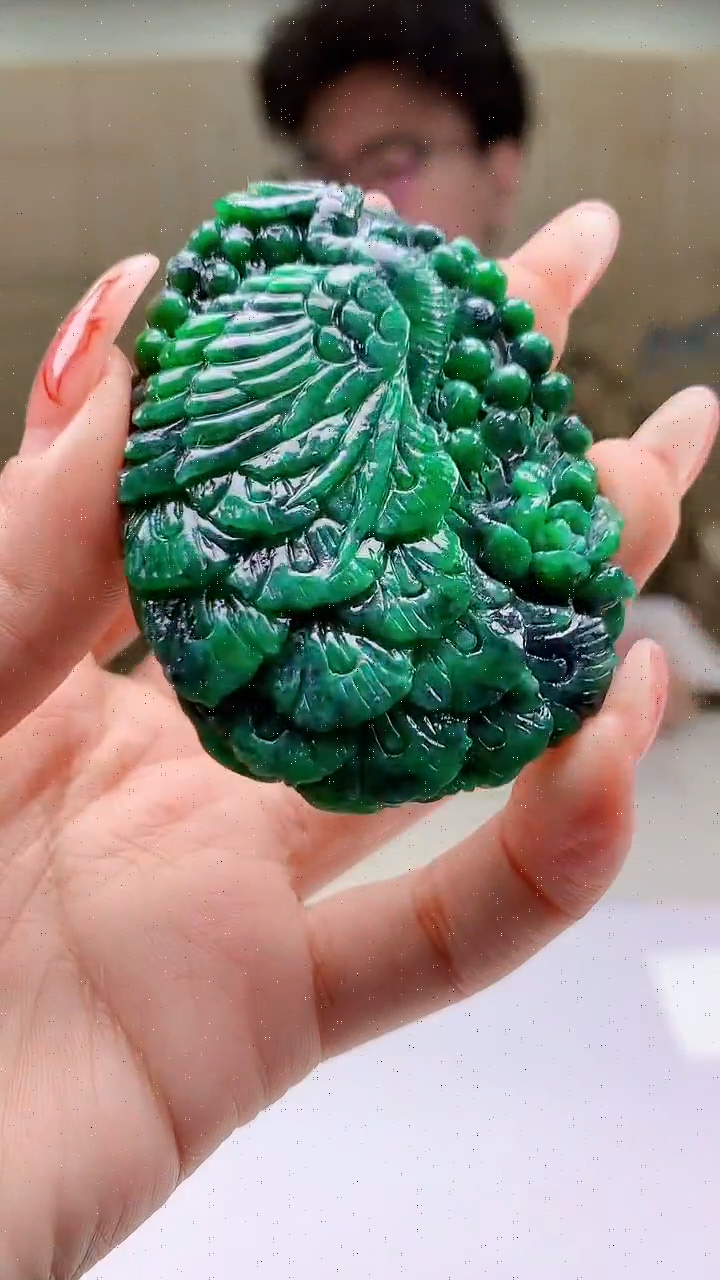 【闪购商品】定制翡翠未镶嵌4688ty-毛货挂件25