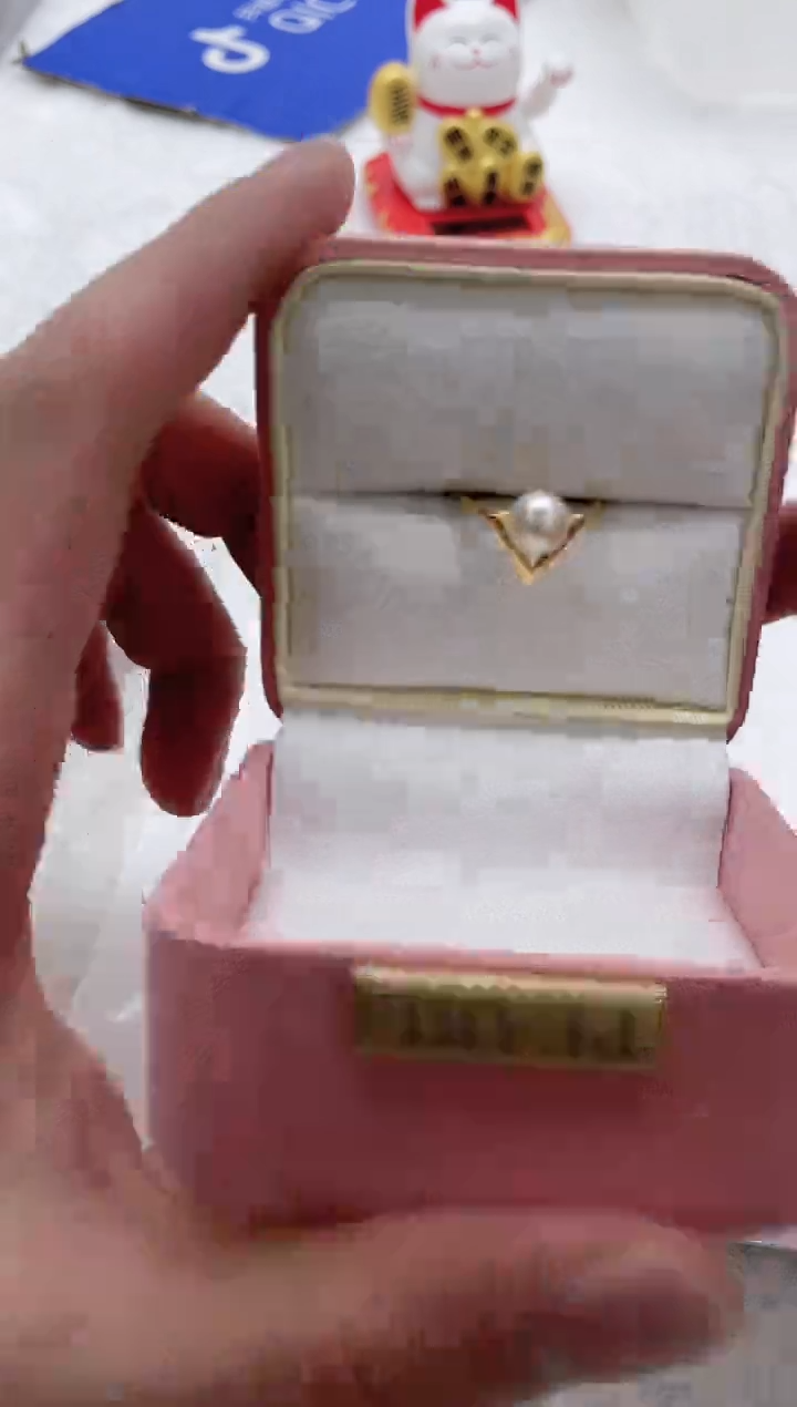 【闪购商品】海水珍珠戒指银S925镶嵌海水珍珠戒指