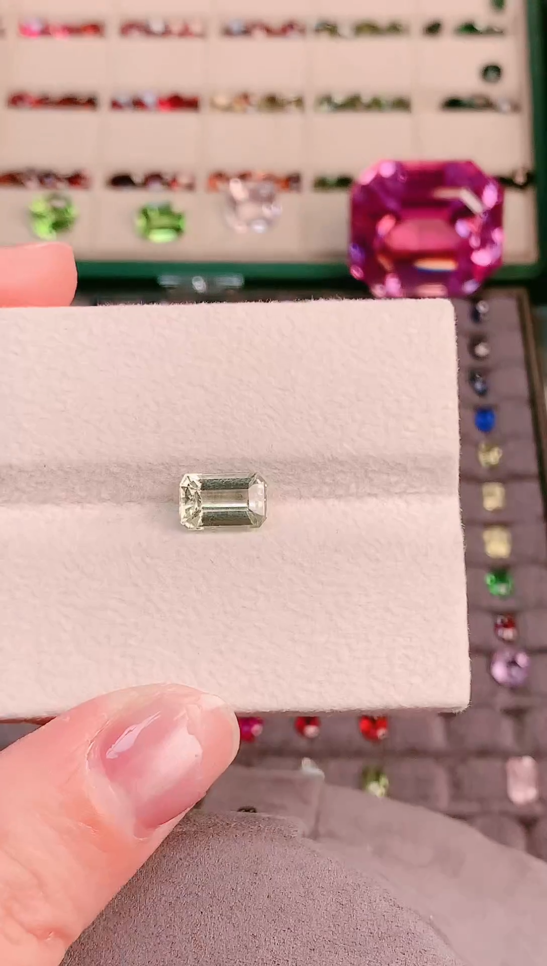 未镶嵌珠宝半成品碧玺天然黄色碧玺裸石2.35tc