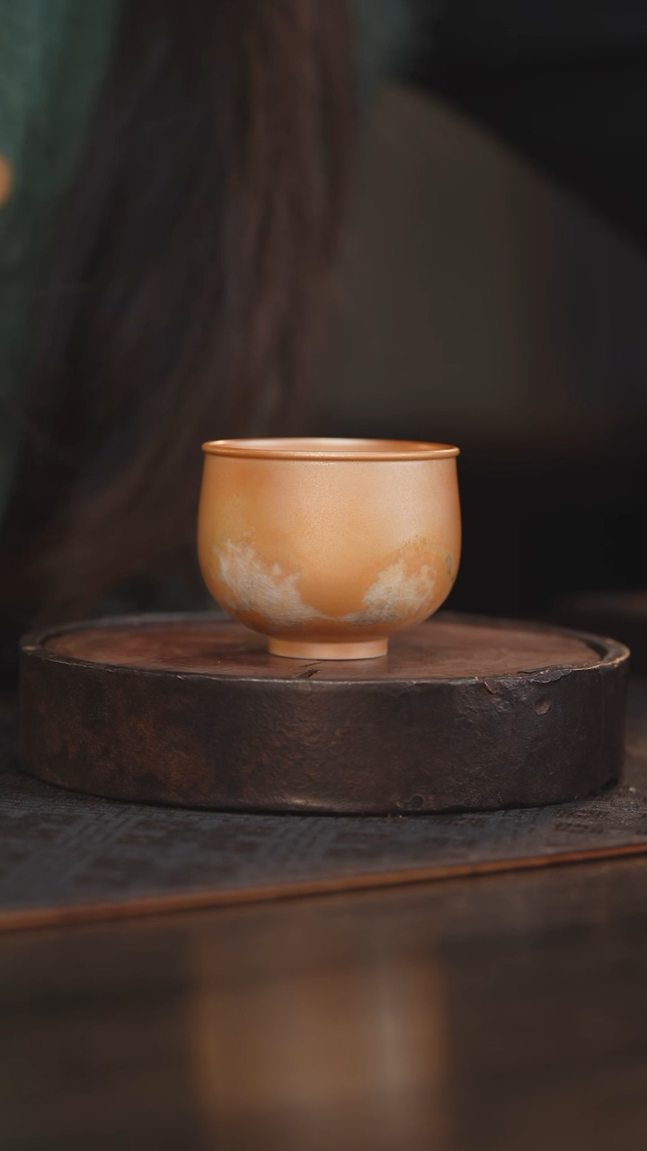 【闪购商品】杯36柴房陶瓷丨金落灰单杯