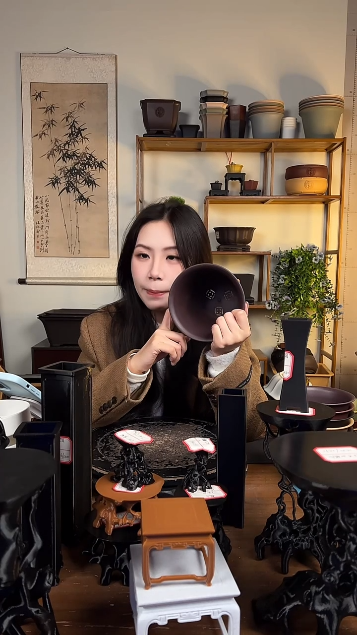 10只15口径金钟紫檀色