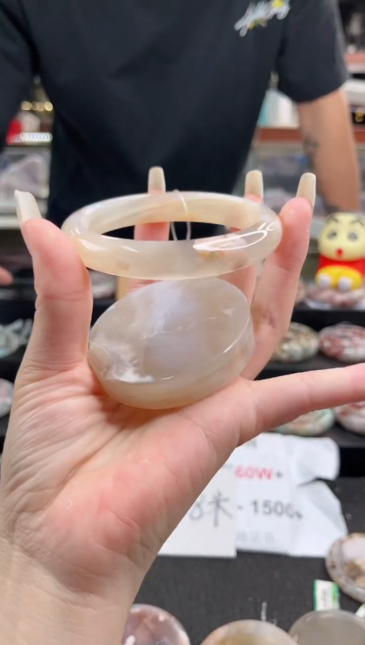 未镶嵌手镯石英质玉63圈口（赠品镯心）3346226