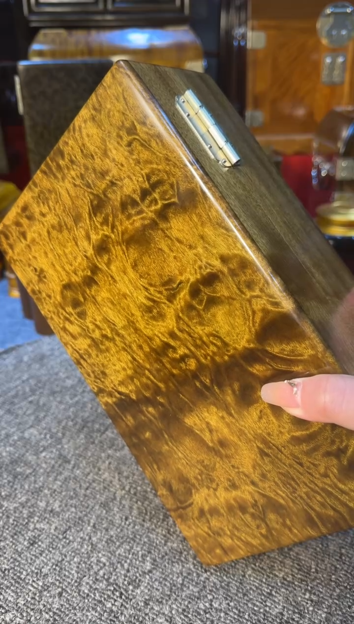 【闪购商品】乌木类成套家具精品阴沉乌木首饰盒Y39