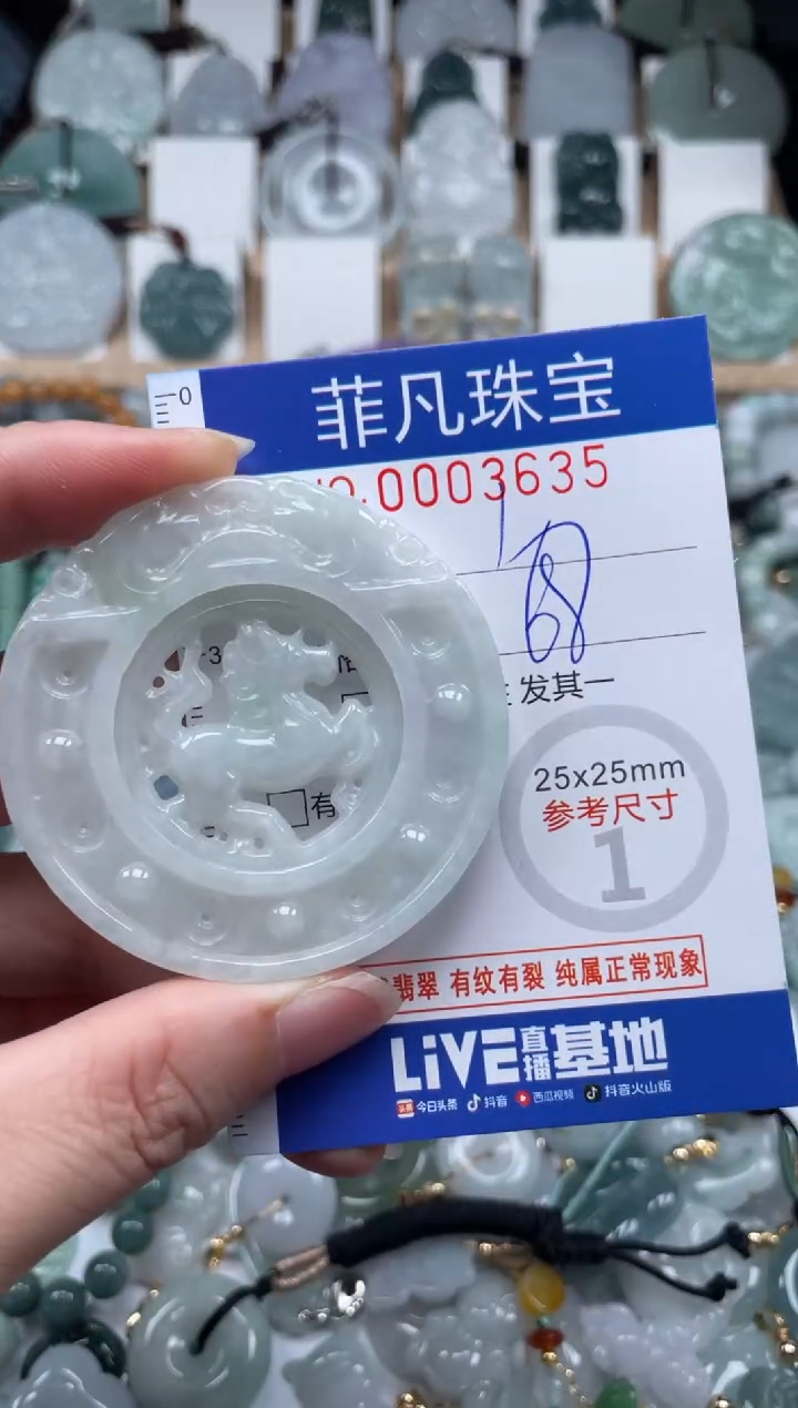 翡翠未镶嵌颈饰00..3635