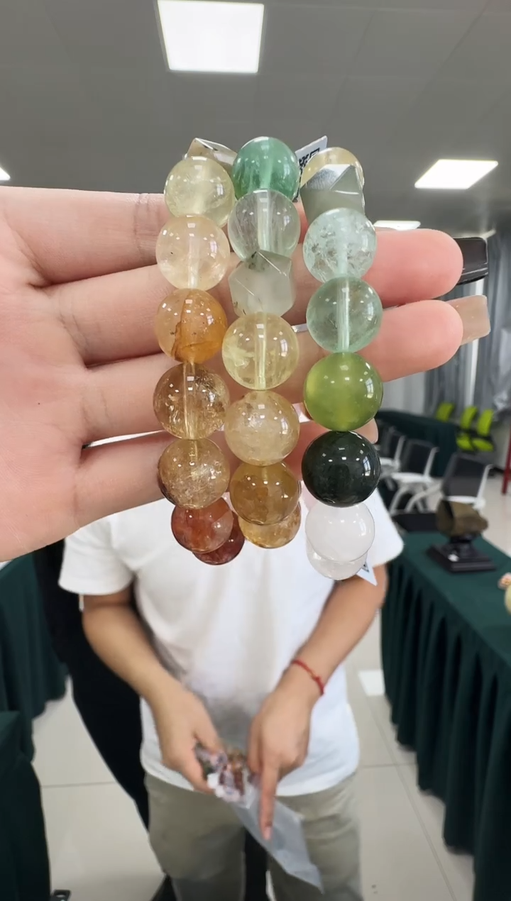 水晶手链未镶嵌7877DX 约12mm多样式发一件