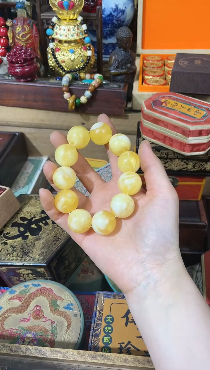 【闪购商品】蜜蜡颈饰未镶嵌老妹专属链接玉石