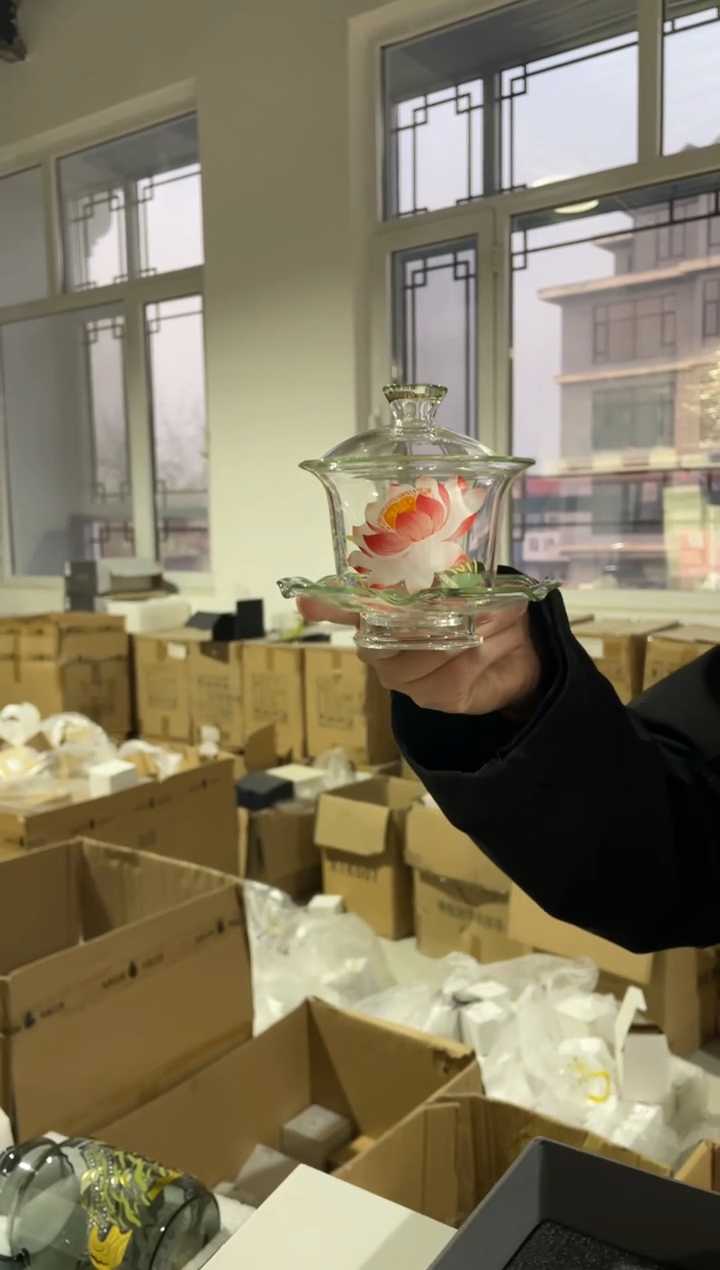 融彩盖碗荷花啊啊