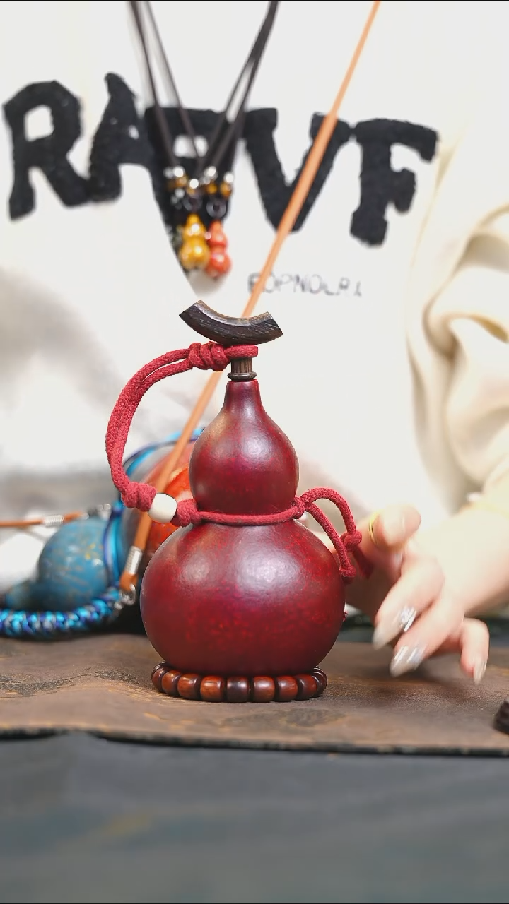 【闪购商品】XT201大漆酒葫芦不包手串及旋转底座