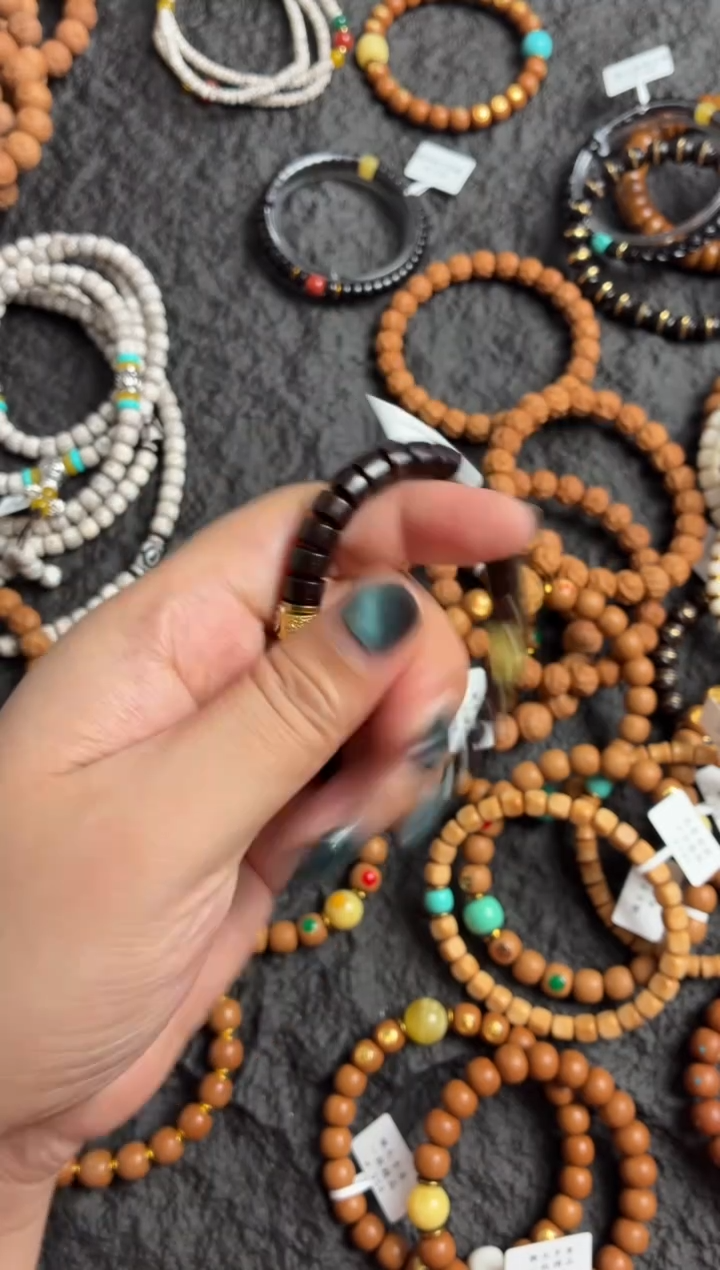 手串猴头核桃耶蒂配原矿腊