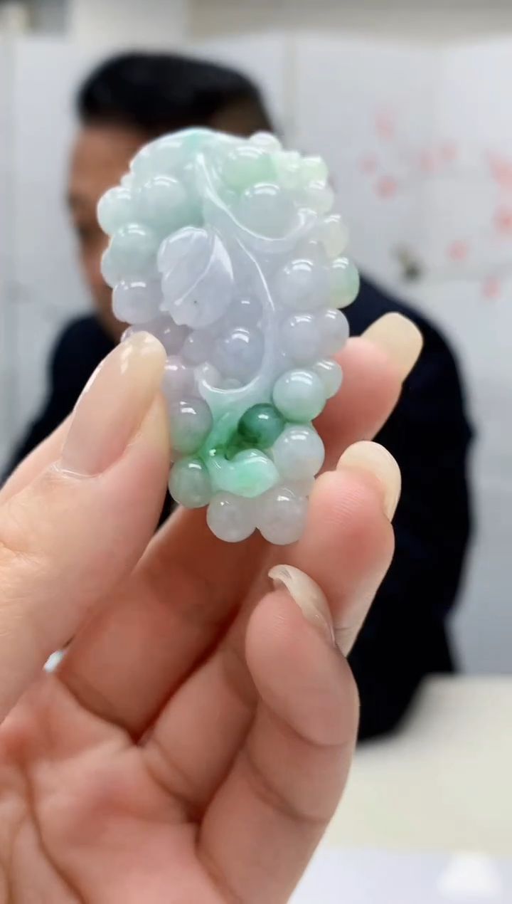 【闪购商品】定制翡翠未镶嵌4969lr-毛货挂件