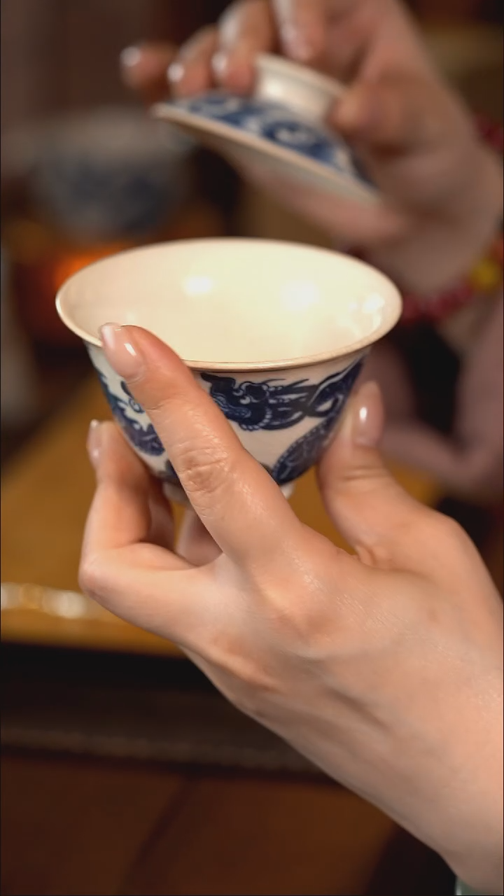 【闪购商品】霖松堂 元龙金如意 聚源盖碗