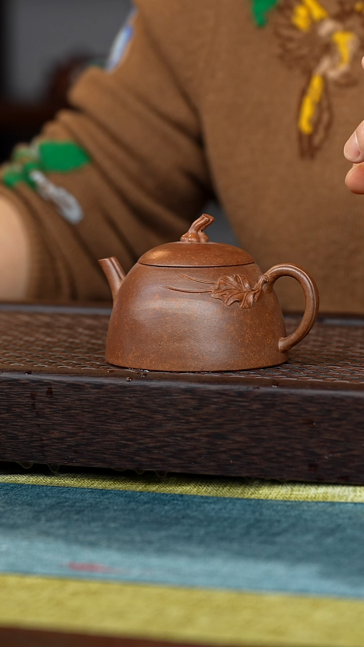 【闪购商品】紫砂茶壶秦权龙骨金砂230cc