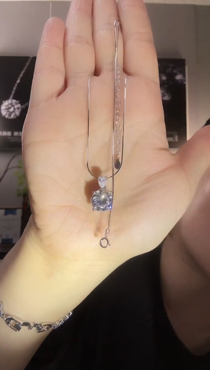 主播定制链接 圆形吊坠5ct 