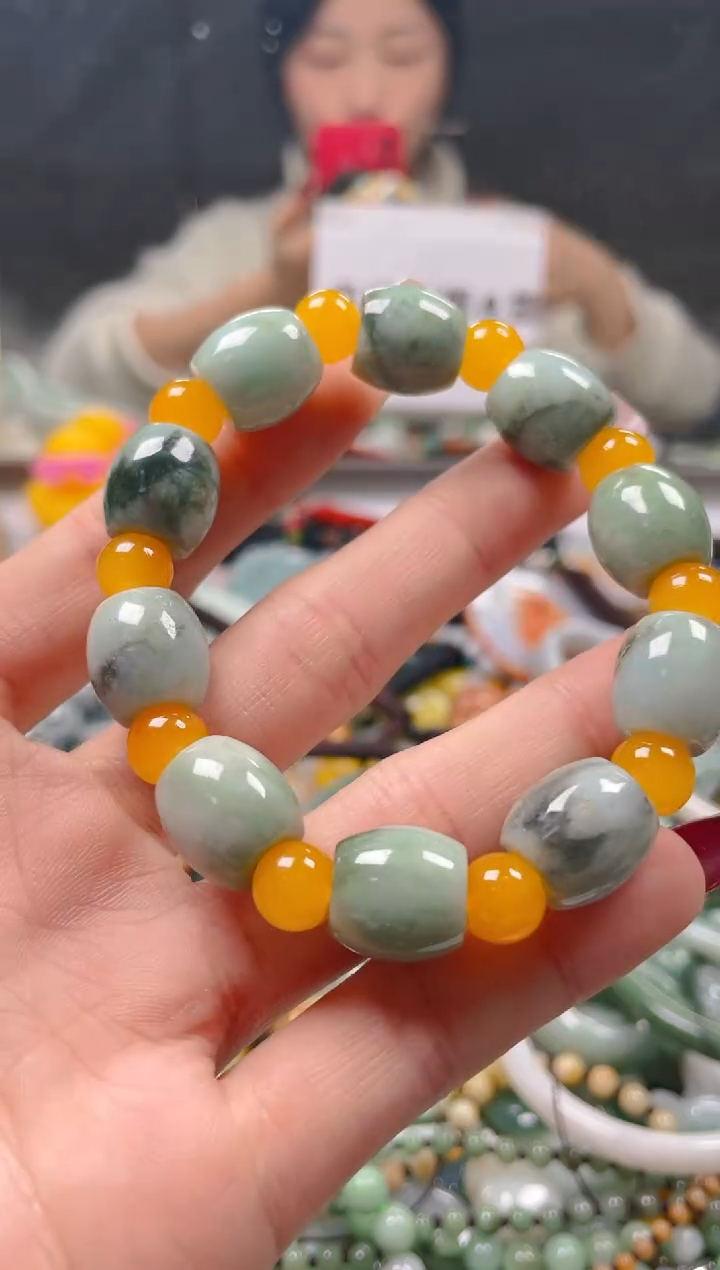 【闪购商品】翡翠颈饰未镶嵌/Q/翡翠A货一图一物