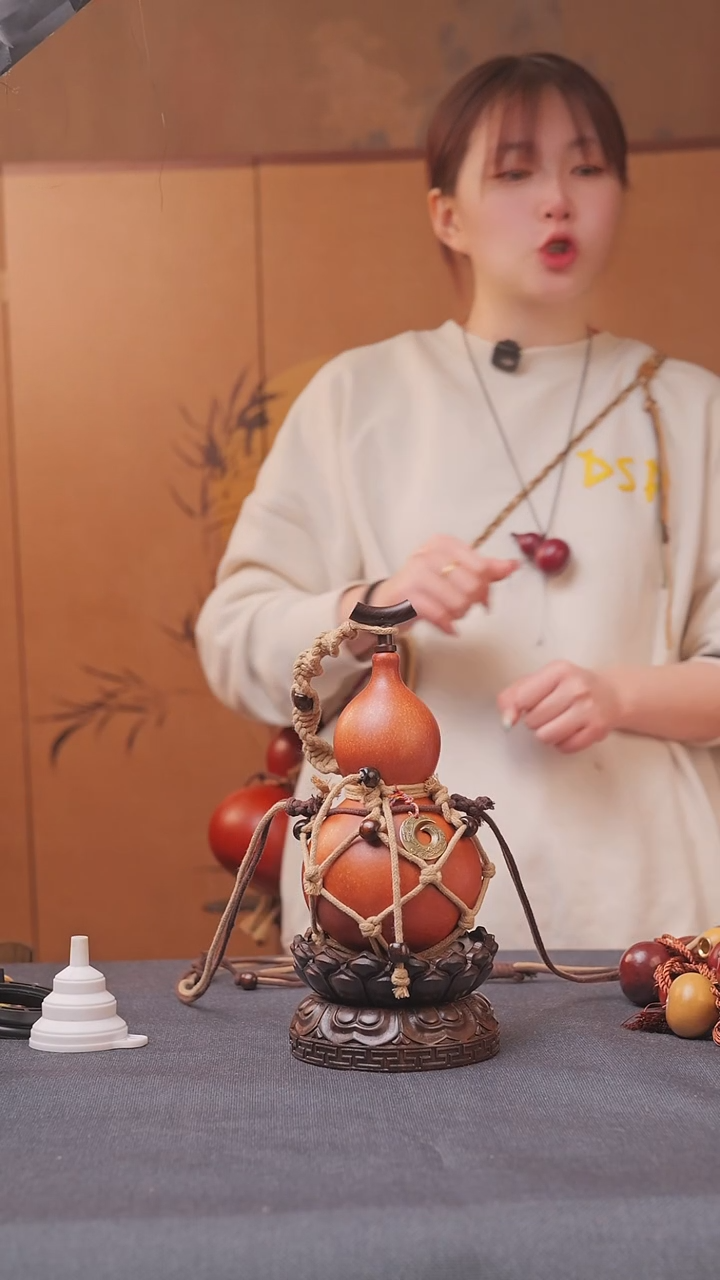 1403号链接精品大漆葫芦现货现发[一物一拍]不包含莲花底座400ml