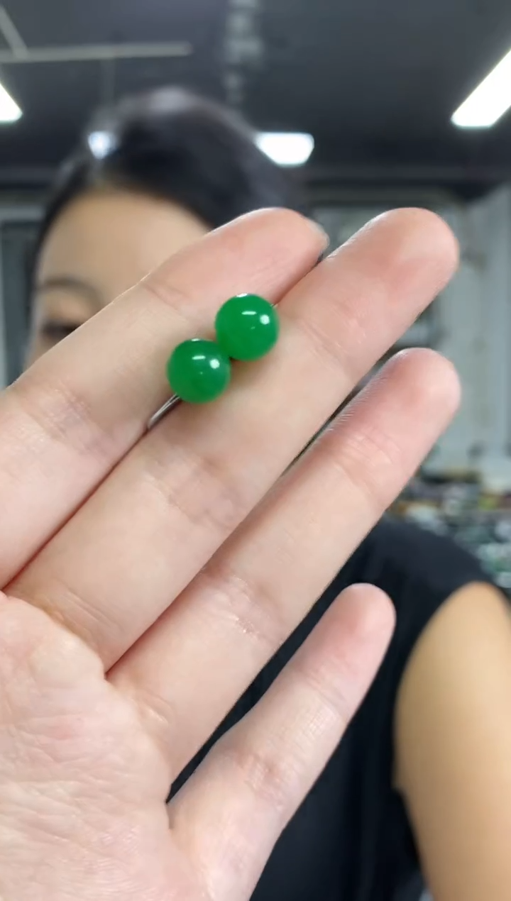 未镶嵌翡翠耳饰闪购链接  多样性发其一颜色微差