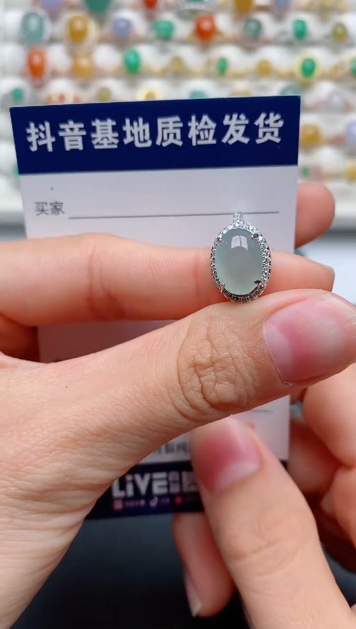 【闪购商品】翡翠戒指银S925镶嵌..........