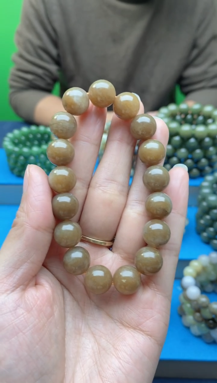 未镶嵌手链和田玉E糖料