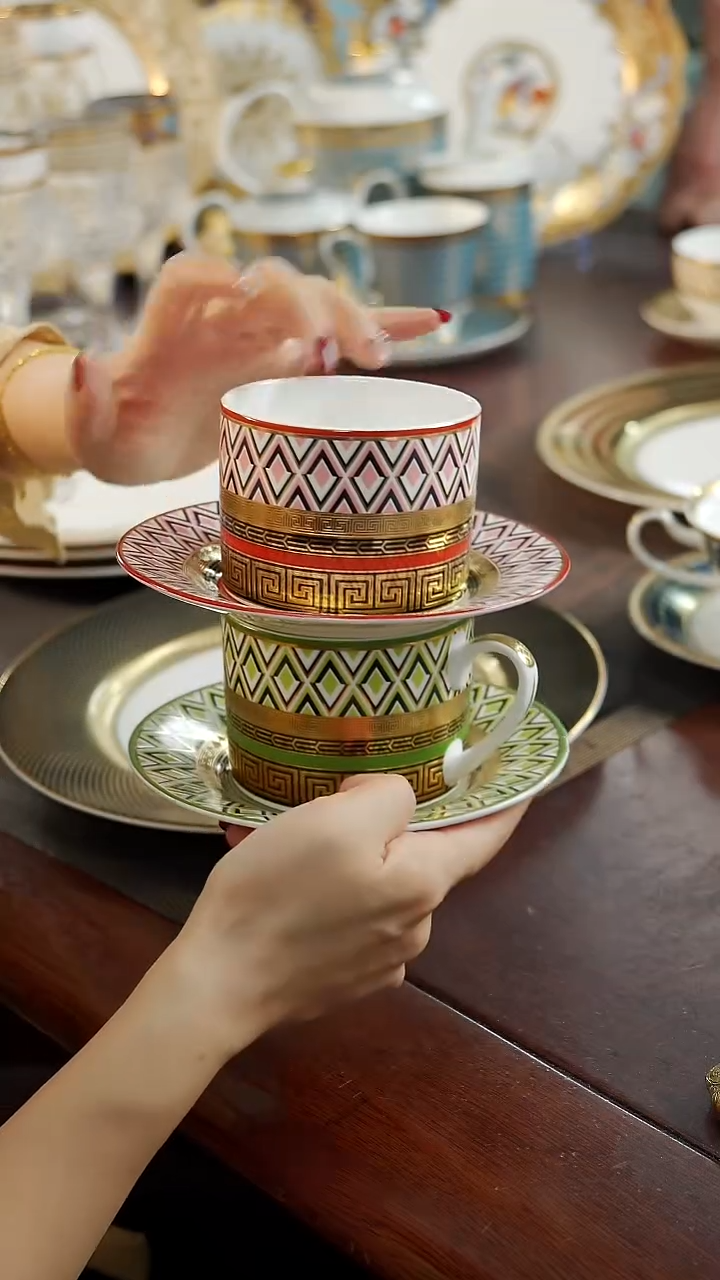 瓷片咖啡杯碟2套 