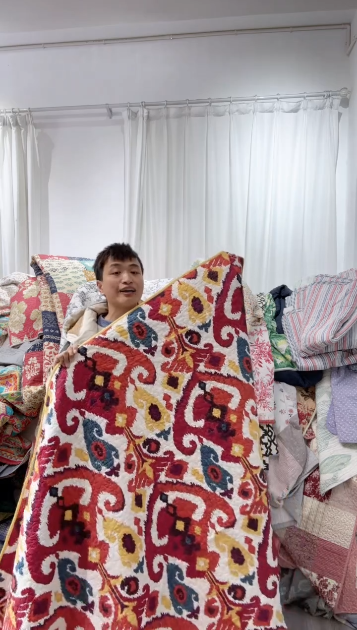 棉160*210纯棉床盖24号微瑕