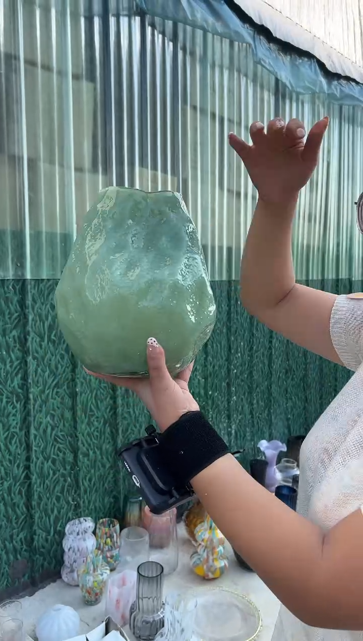 现代客厅摆件玻璃花瓶高级感