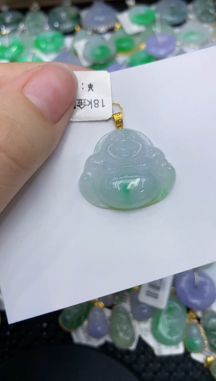 【闪购商品】翡翠颈饰18K金镶嵌111111111