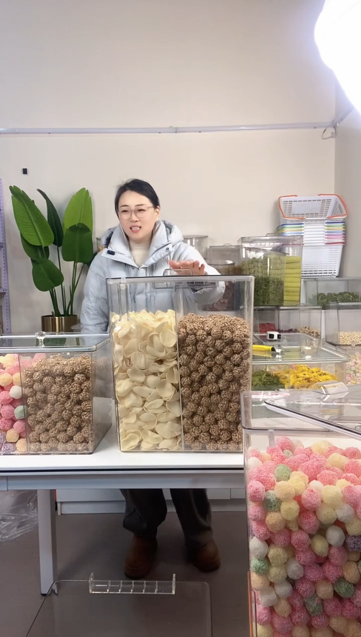 塑料单独爆米花方桶-配隔板-2套