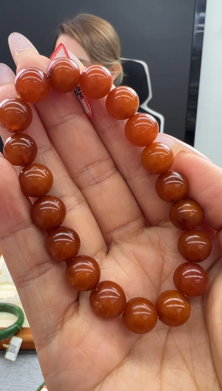 【闪购商品】琥珀手链未镶嵌359秒拍号